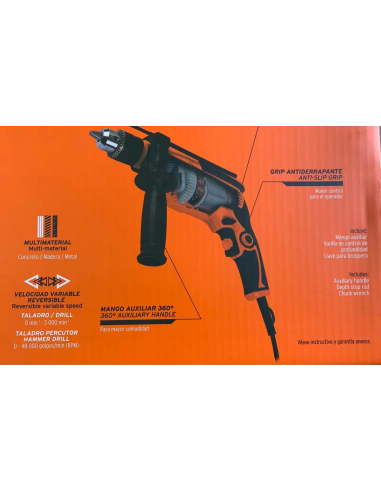 Taladro Percutor Truper Profesional 1/2 Pulgada...