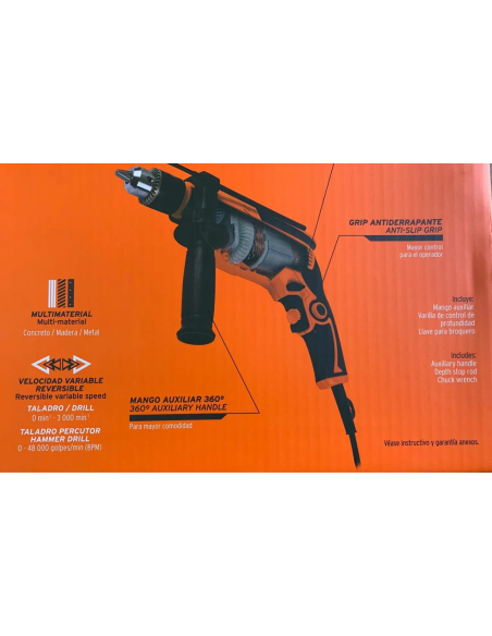 Taladro Percutor Truper Profesional 1/2 Pulgada , 700 Watts