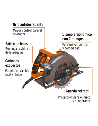 Sierra Circular 7 1/4 1500W Truper