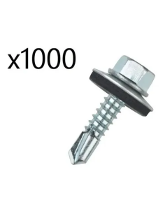 Tornillo Autoperforante 12x3/4 Hexagonal C/golilla 1000pz