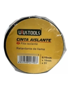 Huincha Cinta Aisladora Negra 18 M X 19 Mm Pretul