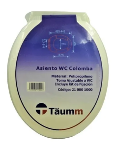Tapa Asiento Para Wc Blanca Universal 2