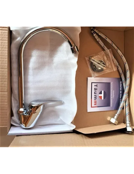 Llave Lavaplatos Monomando Vertical Colomba - Taumm